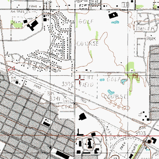 Topographic Map of Batch Fields, MT