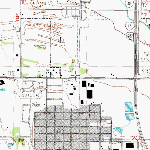 Topographic Map of Last Chance Gulch Historical Marker, MT