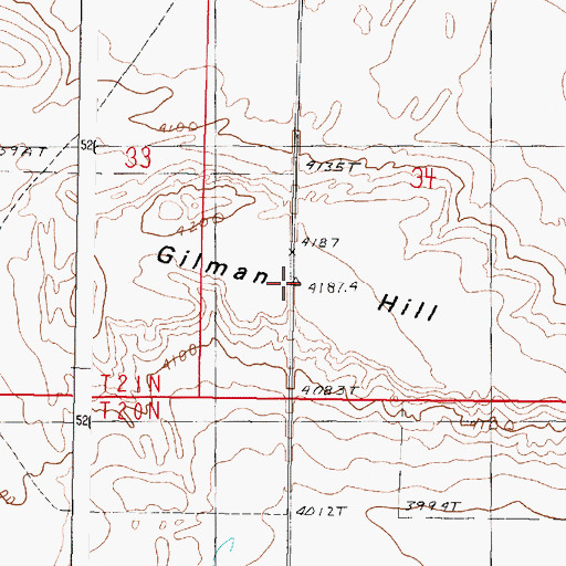 Topographic Map of Sun River Historical Marker, MT