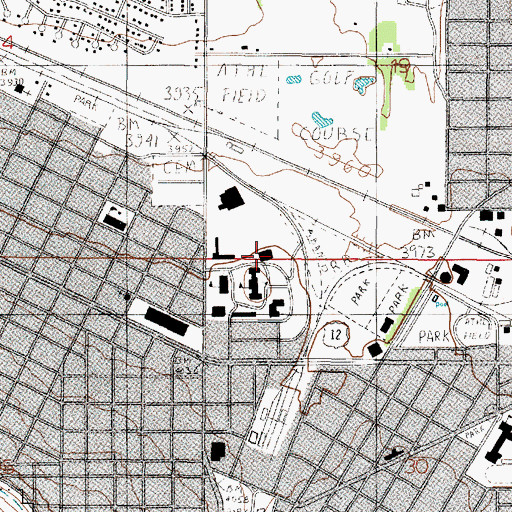 Topographic Map of Jack and Sallie Corette Library, MT