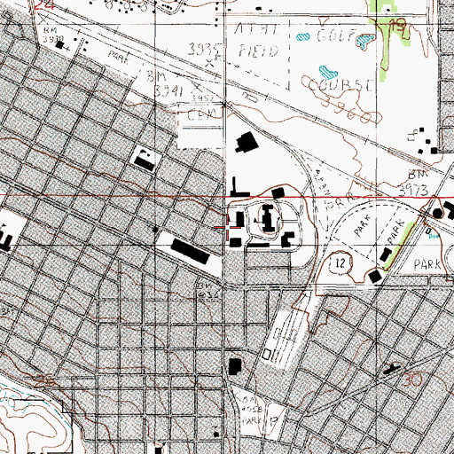 Topographic Map of O'Connell Hall, MT