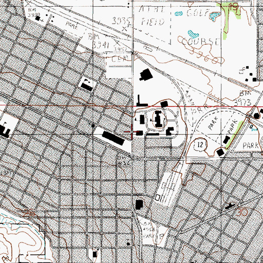 Topographic Map of Commons, MT