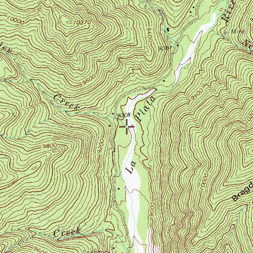 Topographic Map of Madden Creek, CO