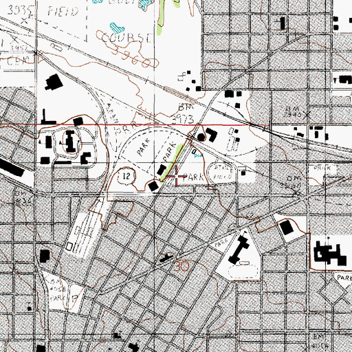 Topographic Map of Memorial Park, MT