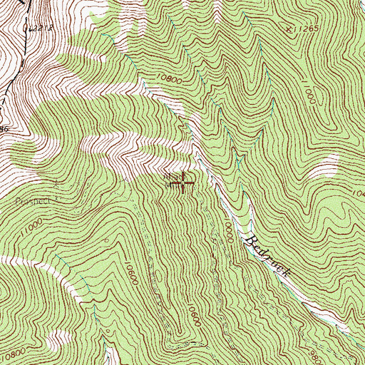 Topographic Map of Allard Mine, CO