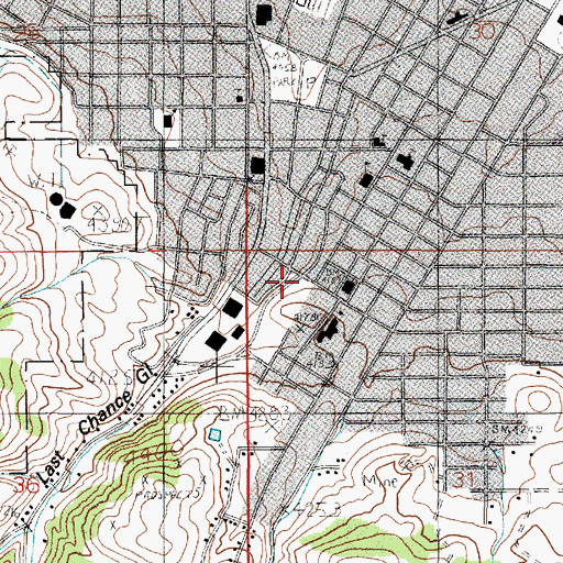 Topographic Map of Fire Tower Park, MT