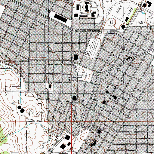 Topographic Map of Hill Park, MT