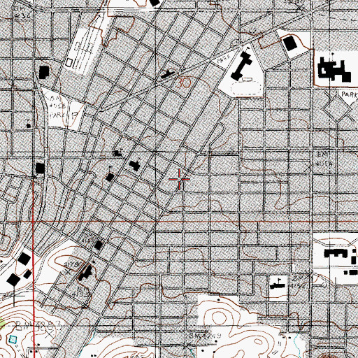 Topographic Map of Kessler Park, MT