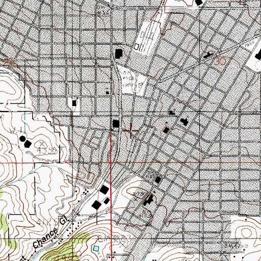 Topographic Map of Constitution Park, MT
