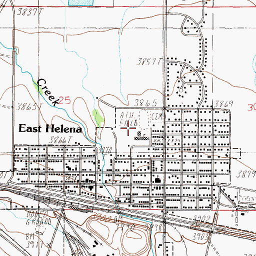 Topographic Map of Kennedy Park, MT