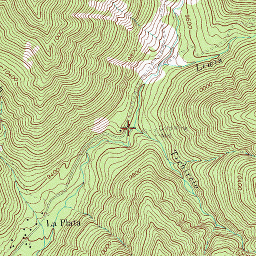 Topographic Map of Tirbircio Creek, CO