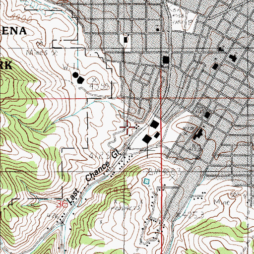 Topographic Map of Reeders Alley, MT