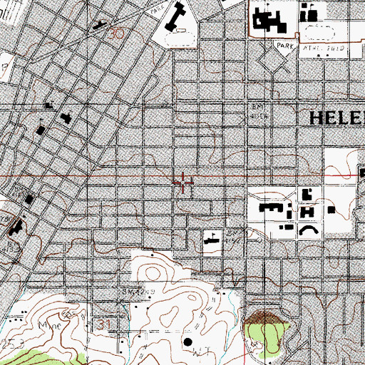 Topographic Map of Helena Family Physicians Center, MT