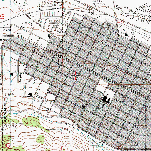 Topographic Map of Helena Valley Womens Clinic, MT