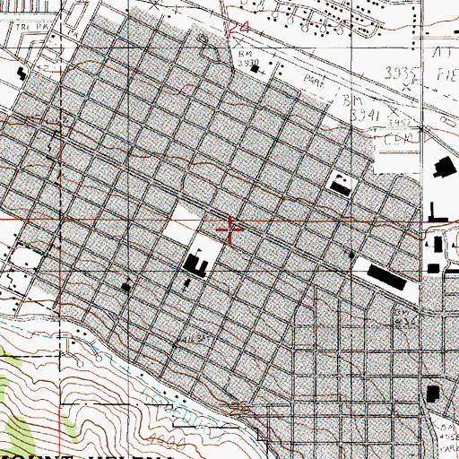 Topographic Map of Score Chiropractic Clinic, MT