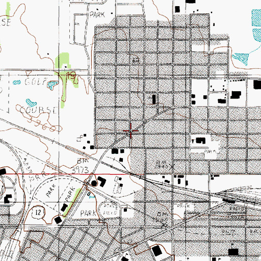 Topographic Map of Hecht Chiropractic Clinic, MT