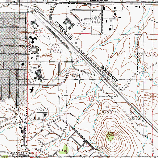 Topographic Map of Shodair Childrens Hospital Professional Library, MT