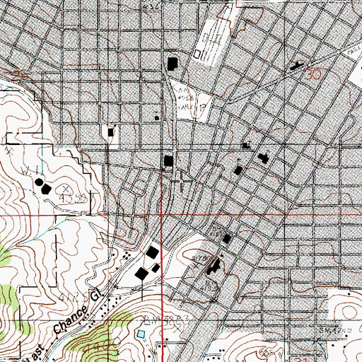 Topographic Map of Boy With a Leaking Boot Statue, MT