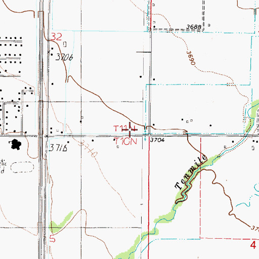 Topographic Map of Little Red School House Museum, MT