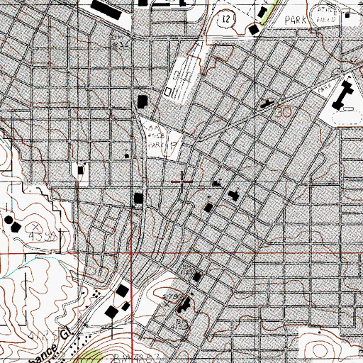 Topographic Map of Holter Museum of Art, MT