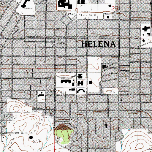 Topographic Map of Montana Historical Society Museum, MT