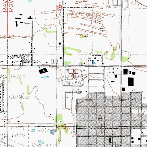 Topographic Map of McHugh Trailer Court, MT