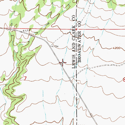 Topographic Map of Jo Bonner Campground, MT