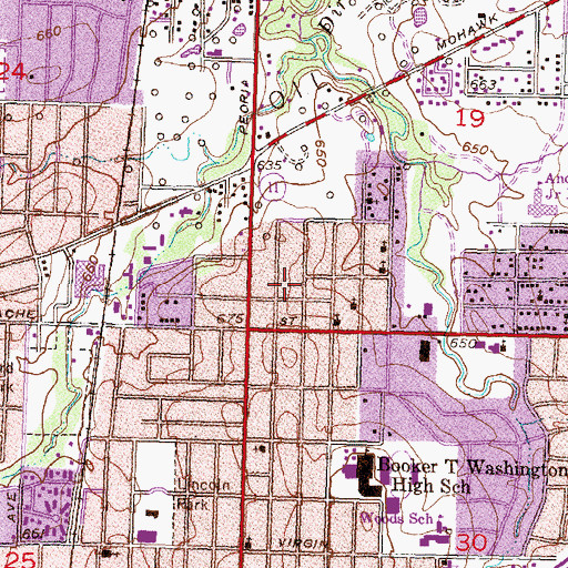 Topographic Map of Eternal Truth Holy Temple, OK