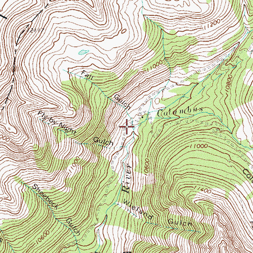 Topographic Map of Fall Gulch, CO