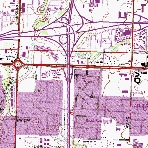 Topographic Map of Glory Bound Full Gospel Church, OK