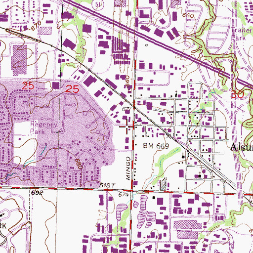 Topographic Map of God is Alive Wedding Chapel, OK