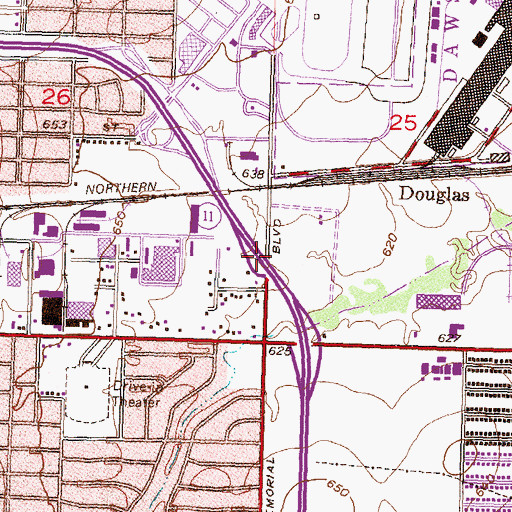 Topographic Map of Grace Assembly of God Church, OK