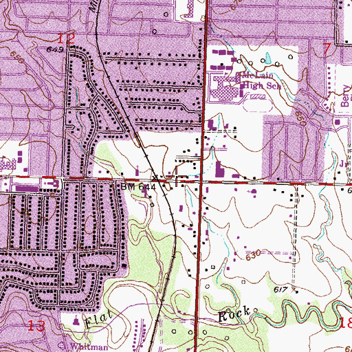 Topographic Map of Greater Sunrise Missionary Church, OK