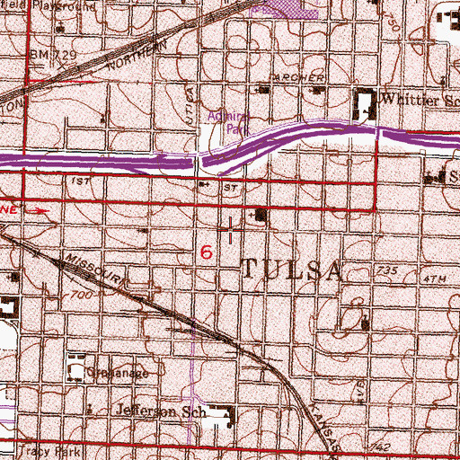 Topographic Map of Holy Ghost Biblecostal Church, OK