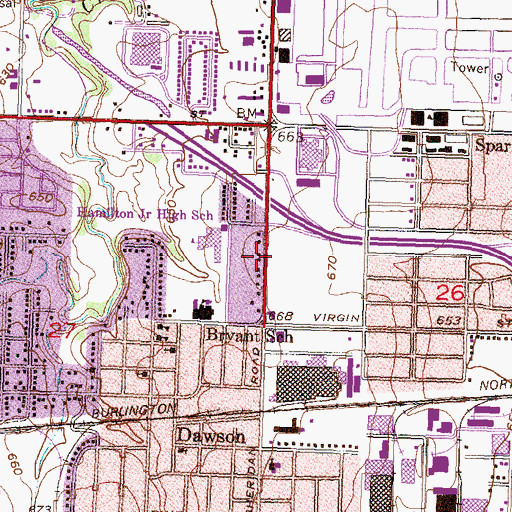 Topographic Map of House of Hope Church, OK