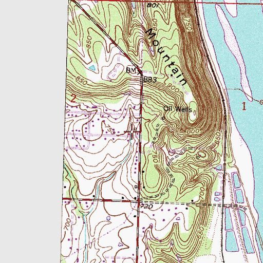Topographic Map of House of Prayer Church, OK