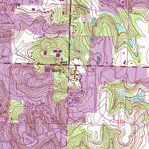 Topographic Map of International Slavic Christian College, OK