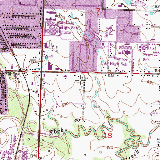 Topographic Map of Jesus Today Revival Church Incorporated, OK
