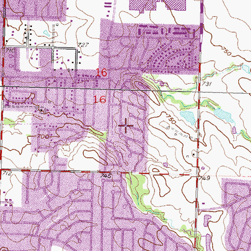 Topographic Map of Korean Grace Church, OK