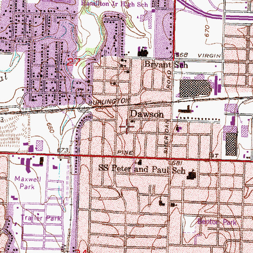Topographic Map of Metropolitan Community Church, OK