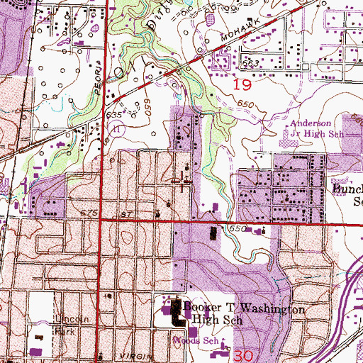 Topographic Map of New Life Christian Center, OK