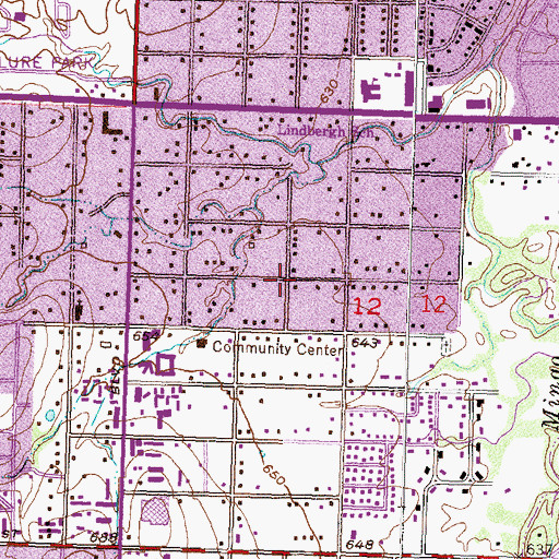 Topographic Map of New Life Tabernacle Church, OK