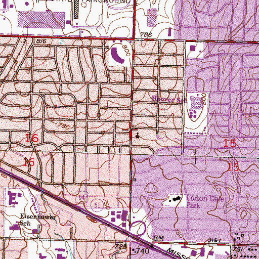 Topographic Map of Philadephia Assembly of God Church, OK