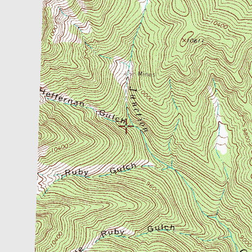 Topographic Map of Heffernan Gulch, CO