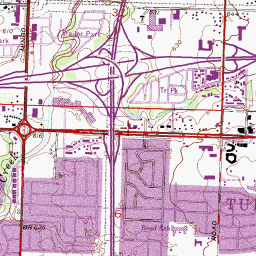 Topographic Map of Saint Marks United Methodist Church, OK