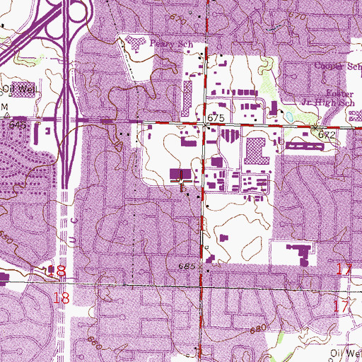 Topographic Map of Today Bible and You Church, OK
