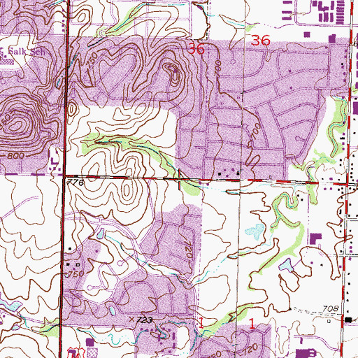Topographic Map of Tulsa Bible Church, OK