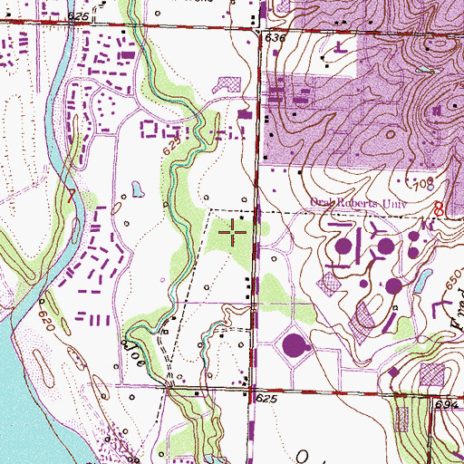 Topographic Map of Victory Christian Center, OK