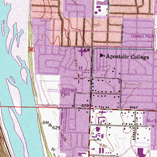 Topographic Map of Word Christian Church, OK