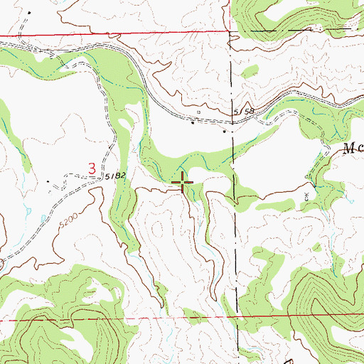 Topographic Map of Littlewater Canyon, CO